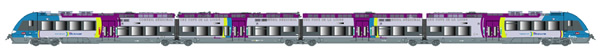 LS Models 10094S - French 4pc. Railcar Set Z 27779/27780 of the SNCF (DCC Sound Decoder)